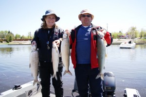 Mike and B.J. with some Lake Simcoe Whitefish