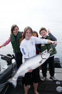 Port Credit Salmon Sharyn's big one!!